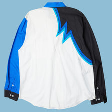 Vintage 90s Western Colorblock Shirt - XL