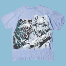 Vintage Y2K Wolf Graphic T-Shirt - L