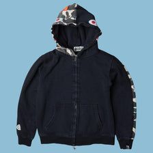 Vintage A Bathing Ape Shark Camo Hoodie - M
