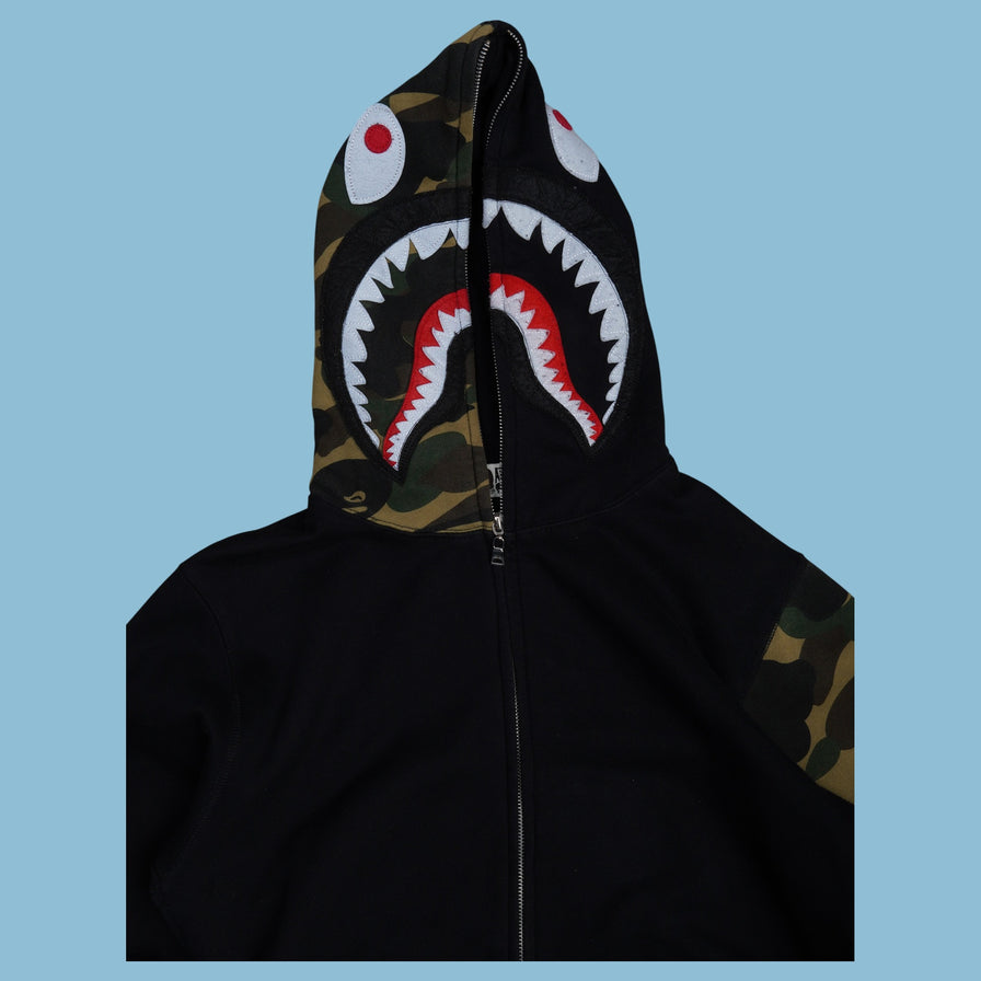 Vintage A Bathing Ape BAPE 1st Camo Zip Hoodie - M - NFF Vintage