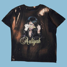 Vintage Aaliyah Bleached T-Shirt - L
