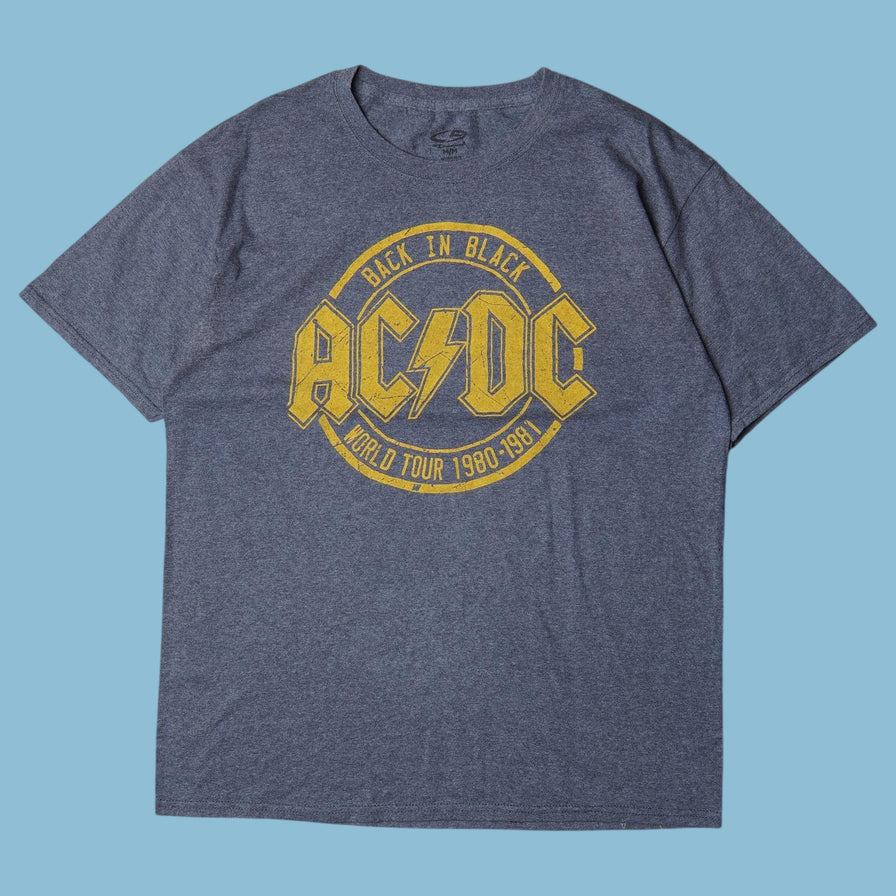 Vintage ACDC Back in Black World Tour 1980-1981 T-Shirt - M