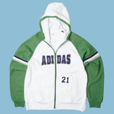 Vintage Adidas 2000s Zip Hoodie - L
