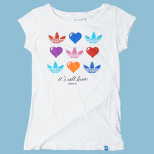 Vintage Adidas 90s It's All Love T-Shirt - M