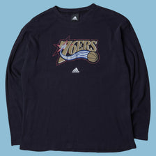 Vintage Adidas 2000s Philadelphia 76ers NBA Longsleeve - XL