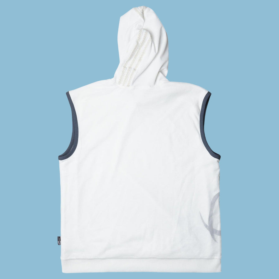 Vintage Adidas 2000s Sleeveless Hoodie - L