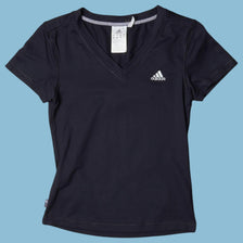Vintage Adidas 2000s V-Neck T-Shirt - S