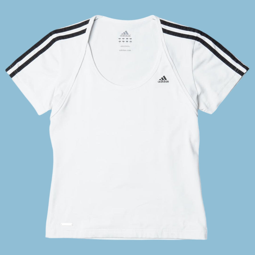 Vintage Adidas 3-Stripes T-Shirt - S