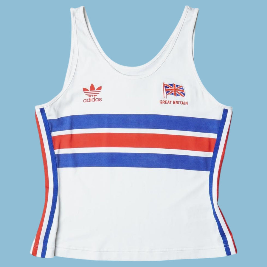 Vintage Adidas 80s Great Britain Tank Top - M