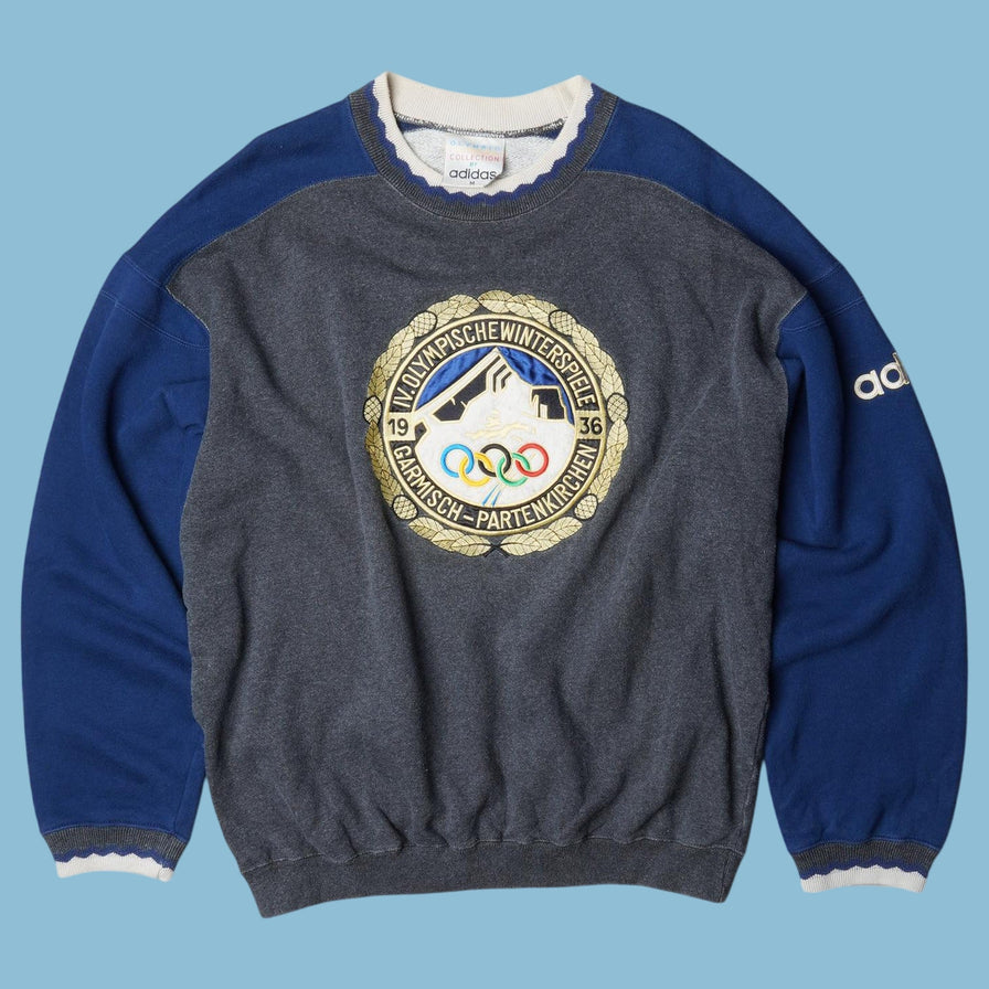 Vintage Adidas 90s Olympische Winterspiele 1936 Garmisch-Partenkirchen Sweater - M
