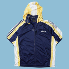 Vintage Adidas 90s Short Sleeve Track Jacket - XL