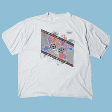 Vintage Adidas 90s Soccer Graphic T-Shirt - L