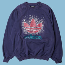 Vintage Adidas 90s Trefoil Sweater - M