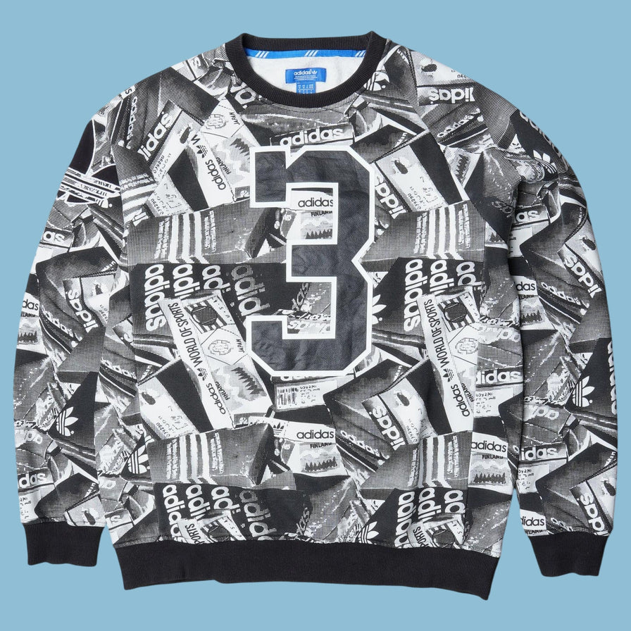 Vintage Adidas All Over Print Sweater - M