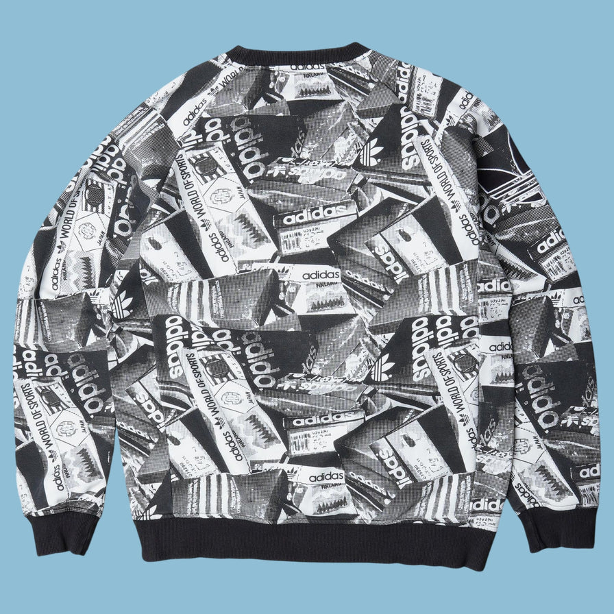 Vintage Adidas All Over Print Sweater - M