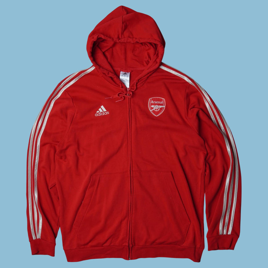 Vintage Adidas Arsenal Zip Hoodie - XL
