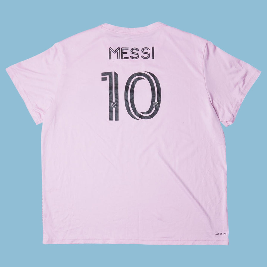Vintage Adidas Inter Miami CF Messi #10 Jersey T-Shirt - XL