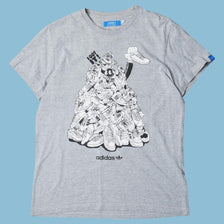 Vintage Adidas Sneaker Pile Graphic T-Shirt - M