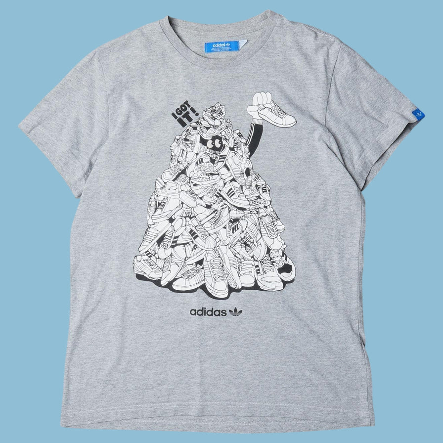 Vintage Adidas Sneaker Pile Graphic T-Shirt - M