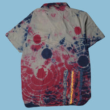 Vintage Adidas Tie-Dye Polo Shirt - M