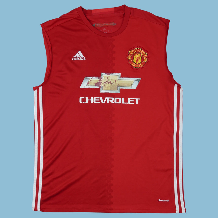 Vintage Adidas Manchester United Trikot T-Shirt - L