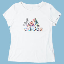 Vintage Adidas Tropical Bird Graphic T-Shirt - M