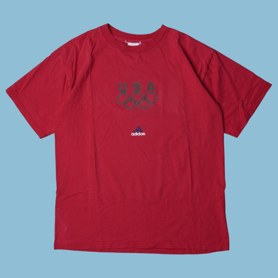 Vintage Adidas USA Olympics T-Shirt - M