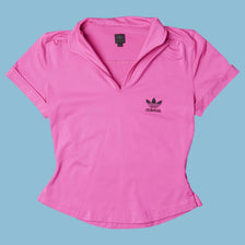 Vintage Adidas 90s Y2K Polo T-Shirt - XS