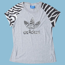 Vintage Adidas Zebra Print T-Shirt - S