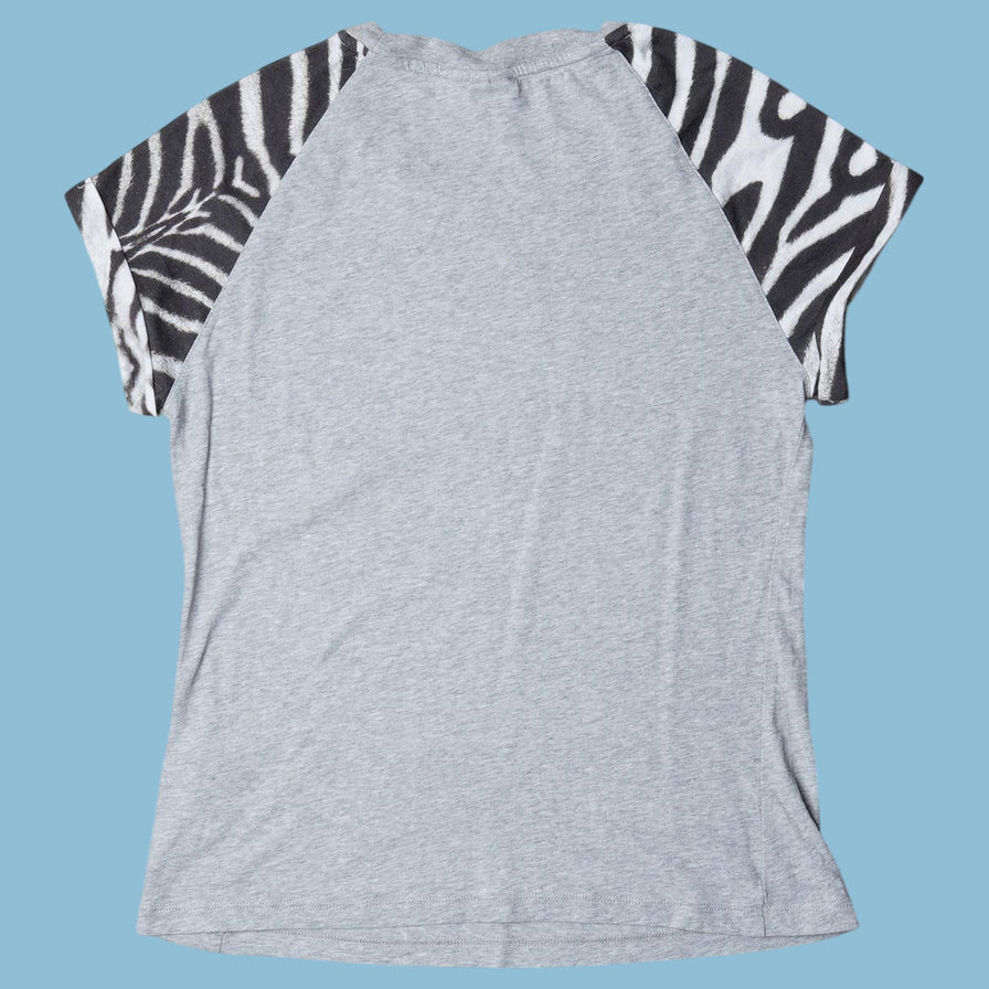 Vintage Adidas Zebra Print T-Shirt - S