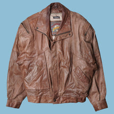 Vintage Adventure Bound 90s Lederjacke - M