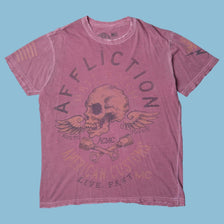 Vintage Affliction 2000s American Customs Skull T-Shirt - M