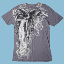 Vintage Affliction 2000s Angel Graphic T-Shirt - XL