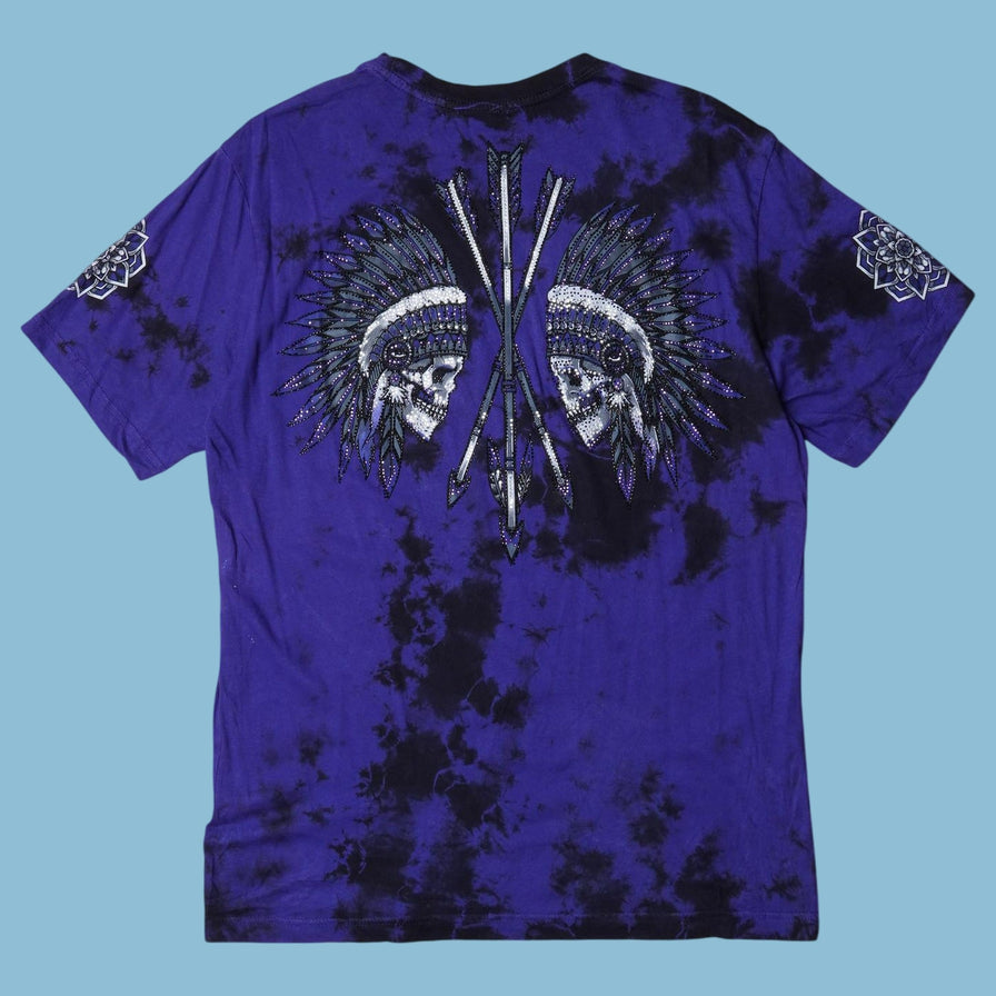 Vintage Affliction 2000s Skull Native Graphic T-Shirt - M