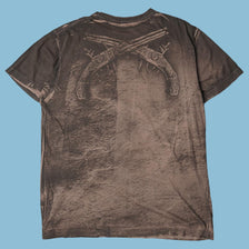Vintage Affliction 2000s Skull Pistolier T-Shirt - L