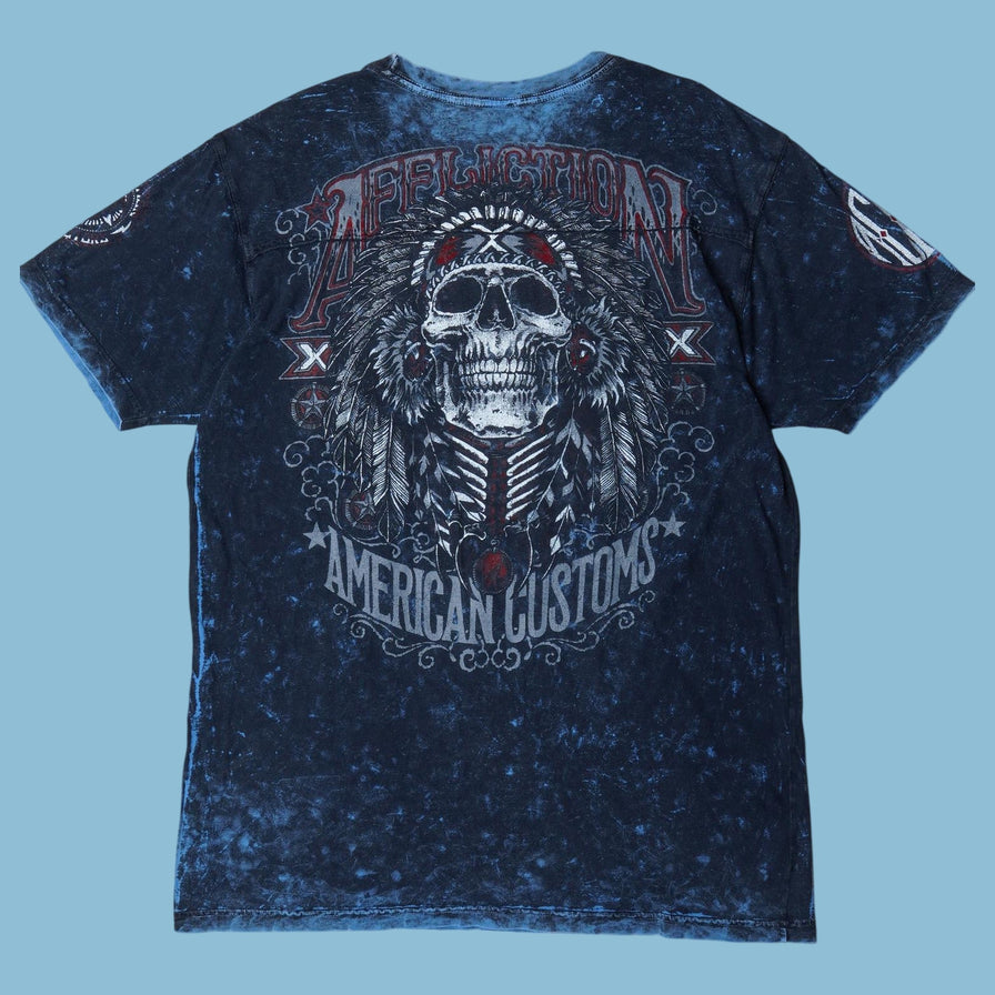 Vintage Affliction Live Fast American Customs T-Shirt - L