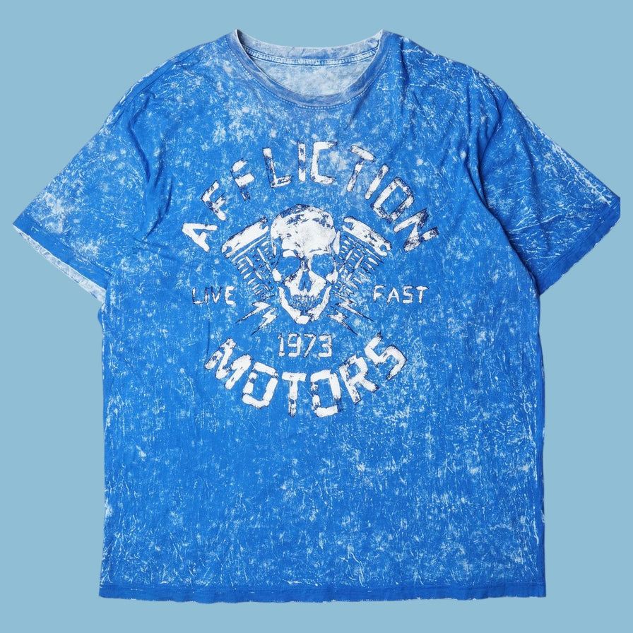 Vintage Affliction Motors Skull T-Shirt - XL