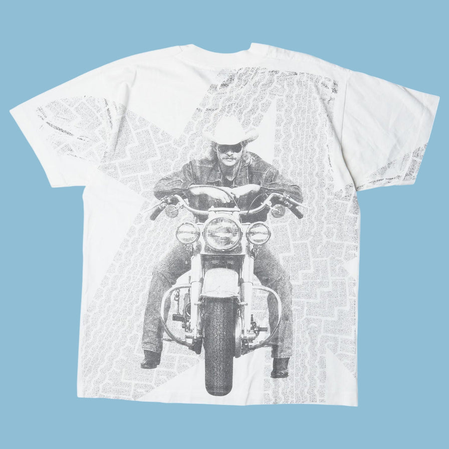 Vintage Alan Jackson 90s Motorcycle T-Shirt - L