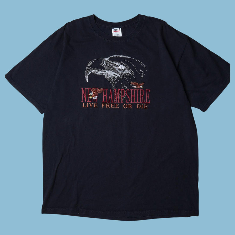 Vintage Anvil New Hampshire Eagle T-Shirt - XL