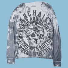 Vintage Archaic 2000s Skull Graphic Longsleeve - L