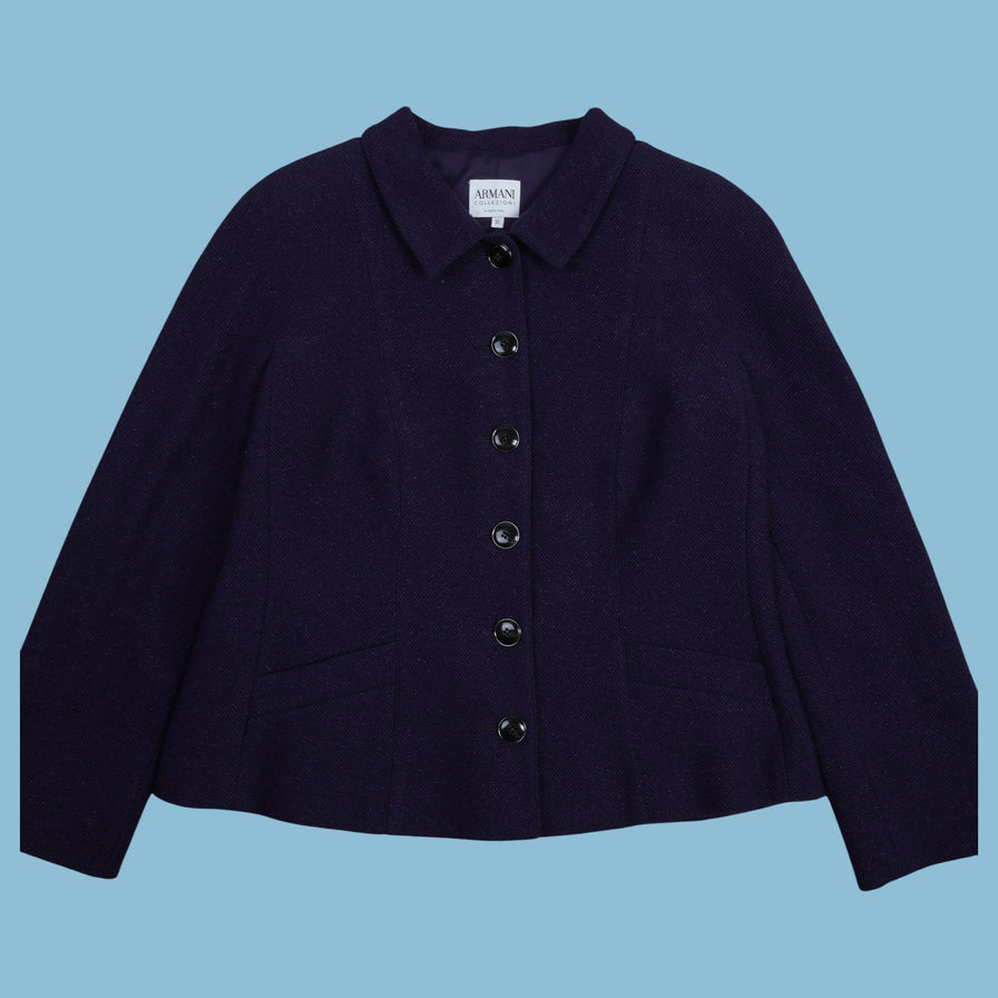 Vintage Armani Collezioni Wolljacke - L - NFF Vintage