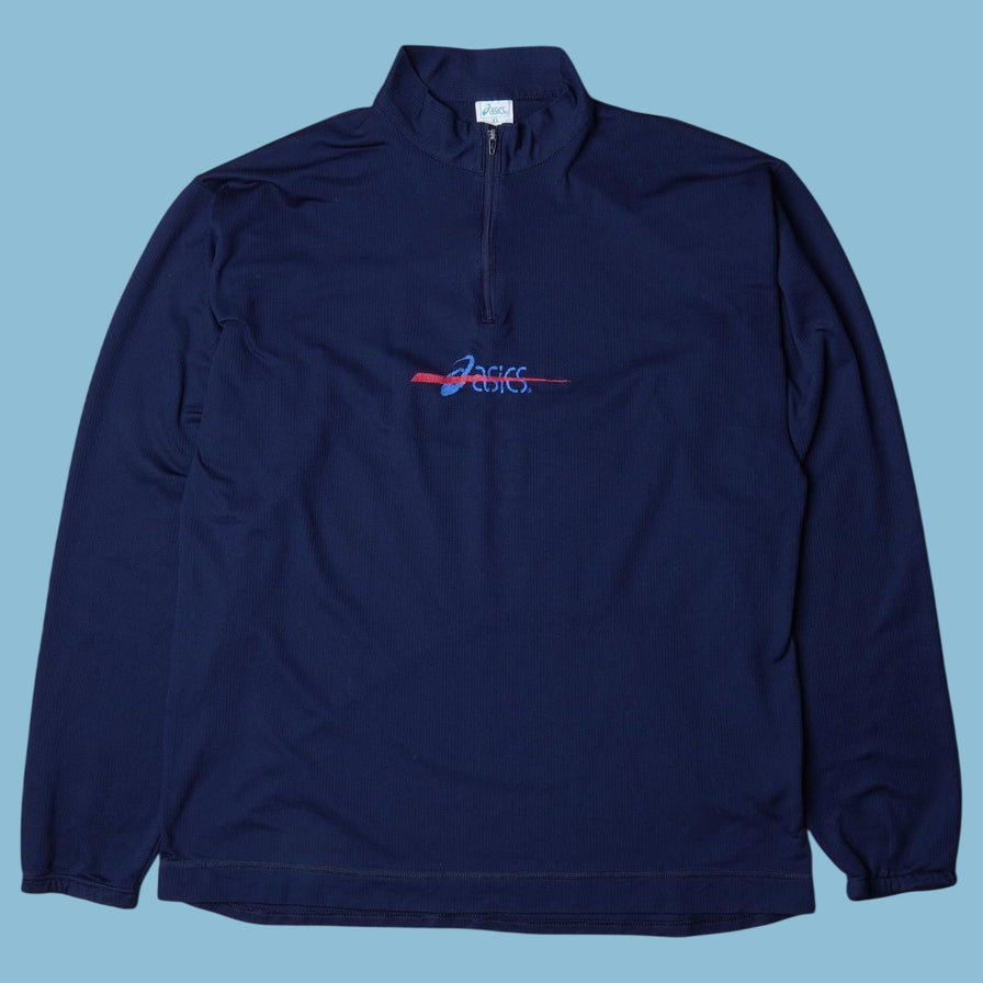 Vintage Asics 90s Quarter Zip Longsleeve - XL