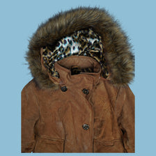 Vintage Y2K Baby Phat Fell Leo Muster Wildlederjacke - M - NFF Vintage