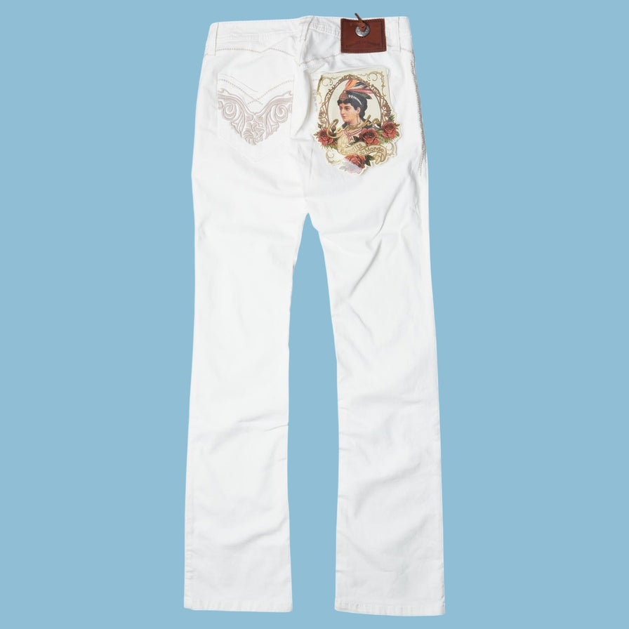 Vintage Bandits du Monde Y2K Bestickte Jeans - S