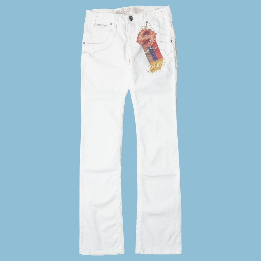Vintage Bandits du Monde Y2K Bestickte Jeans - S