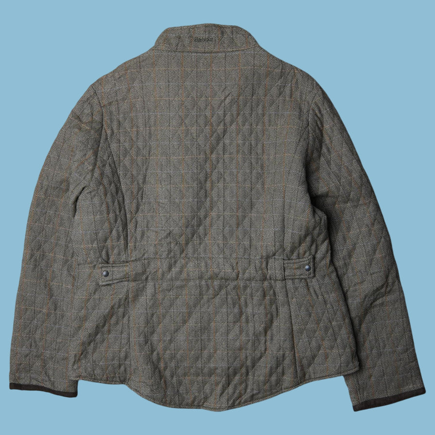 Vintage Barbour Quilted Tweed Jacke - M
