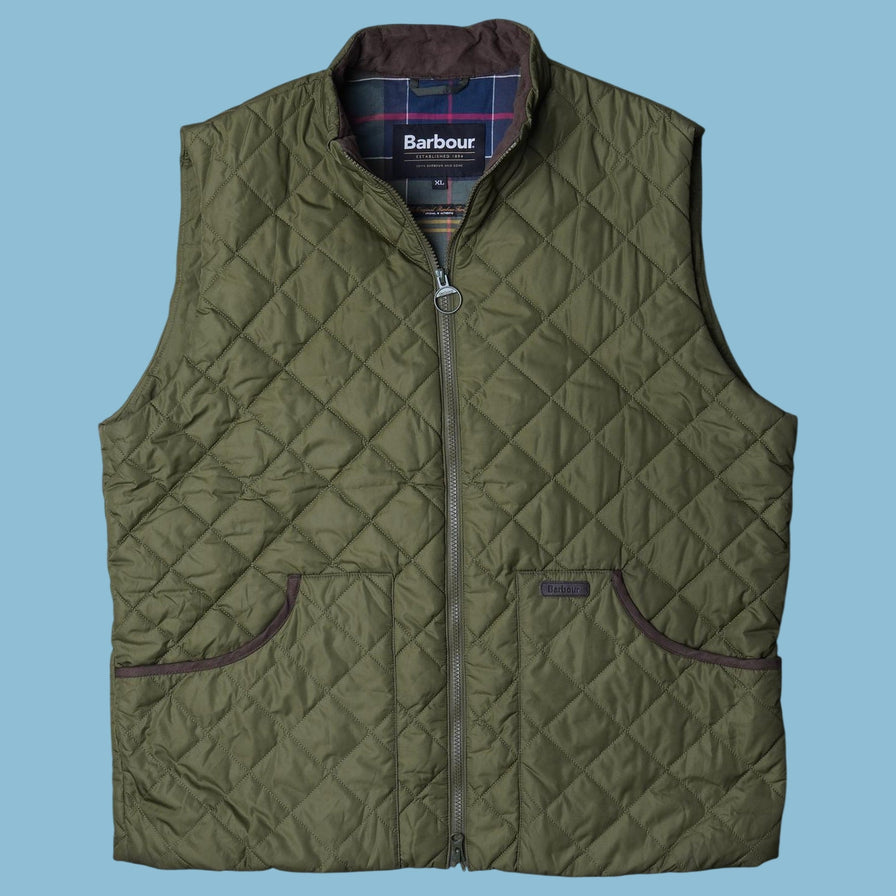 Vintage Barbour Quilted Weste - XL