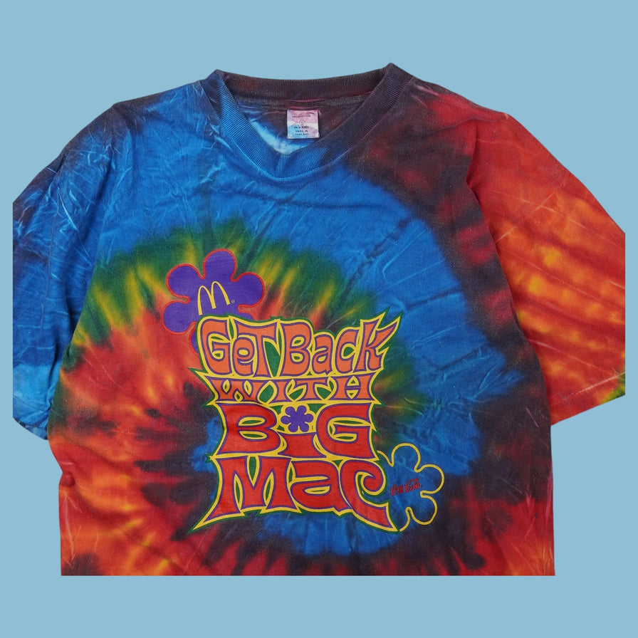 T-shirt vintage années 90 Batik Mc Donalds x Coca Cola - L