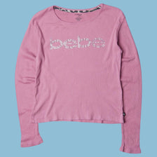 Vintage Bebe 2000s Rhinestone Logo Longsleeve - XS