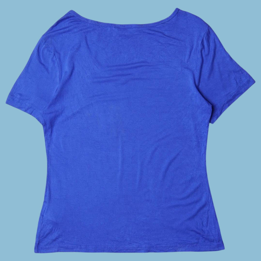 Vintage Bebe 2000s Rhinestone Logo T-Shirt - L